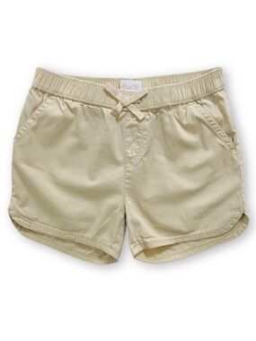 The Children’s Place Girl’s 10 Khaki Bow Waist Cotton Twill Shorts With Pockets